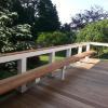 Mahagony bench and hand rail
